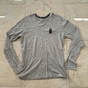 Polo Gray Long Sleeve Men's Shirt